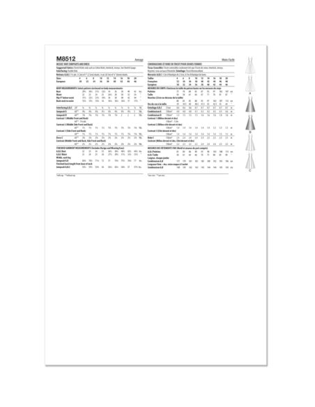 Patron McCall's 8512.D5 - Combinaisons et robes