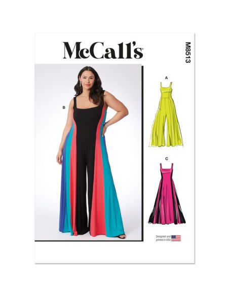 Patron McCall's 8513.W2 - Combinaisons et robes