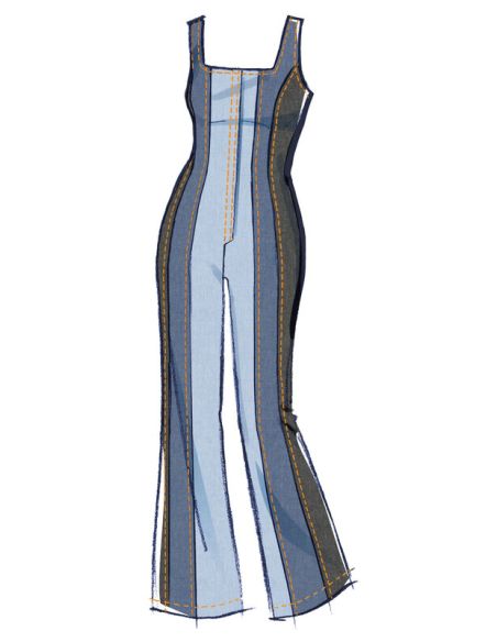 Patron McCall's 8514.AA - Rompers et combinaisons corset