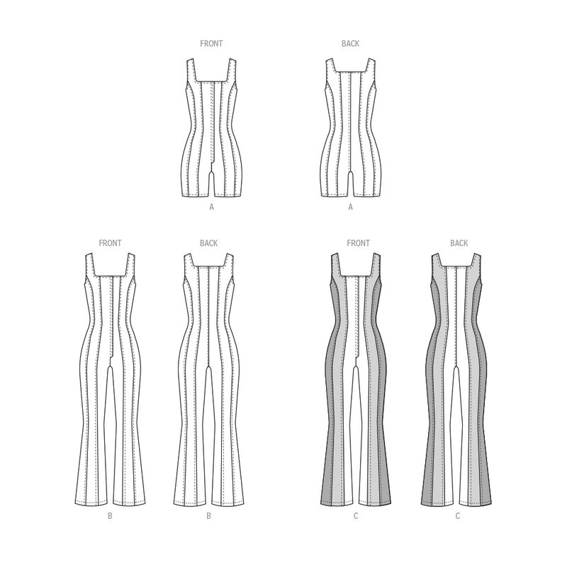 Patron McCall's 8514.AA - Rompers et combinaisons corset