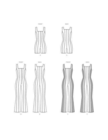 Patron McCall's 8514.AA - Rompers et combinaisons corset