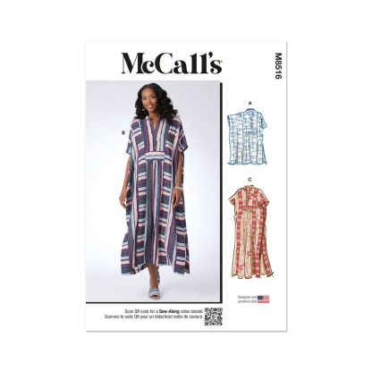 Patron McCall's 8516.A -Caftan misses en deux longueurs