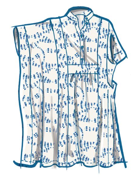 Patron McCall's 8516.A -Caftan misses en deux longueurs