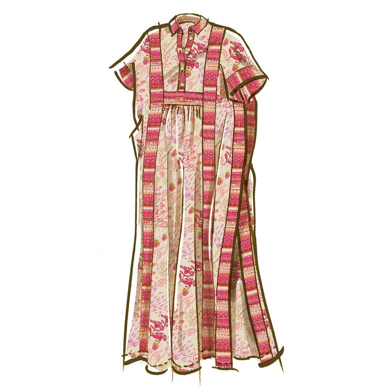 Patron McCall's 8516.A -Caftan misses en deux longueurs