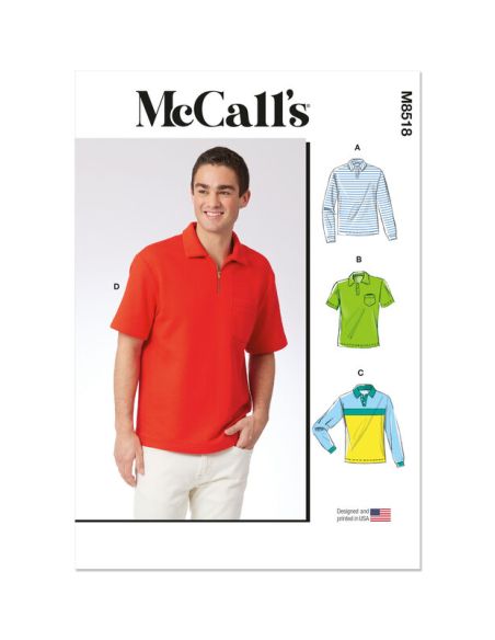 Patron McCall's 8518.A - Polos pour hommes