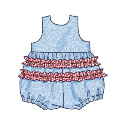 Patron McCall's 8519.A - Robes, barboteuses, culottes et chapeaux pour Bébés 2