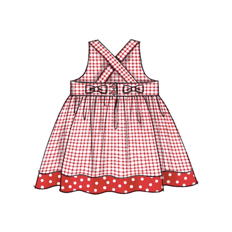 Patron McCall's 8519.A - Robes, barboteuses, culottes et chapeaux pour Bébés