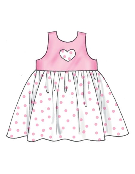 Patron McCall's 8519.A - Robes, barboteuses, culottes et chapeaux pour Bébés