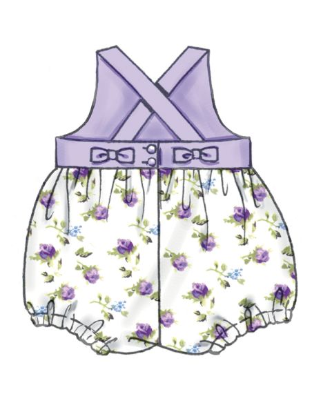 Patron McCall's 8519.A - Robes, barboteuses, culottes et chapeaux pour Bébés