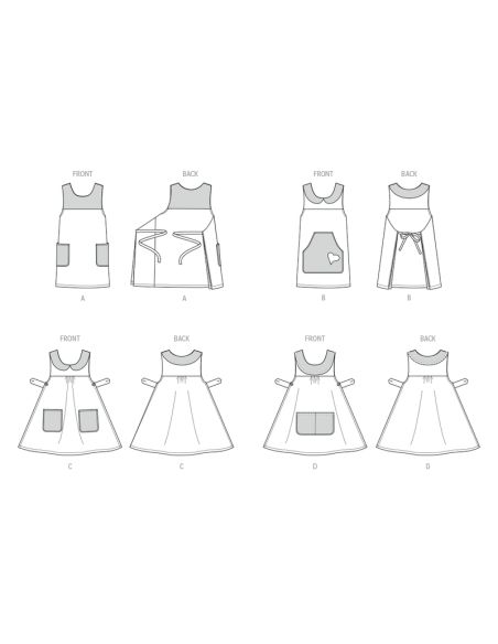 Patron McCall's 8522.A - Tabliers