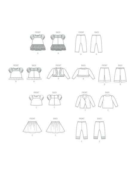 Patron McCall's 8524.OS - Vêtements pour Poupées de 18"