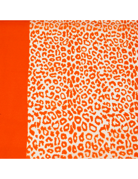 Paréo - Léopard orange