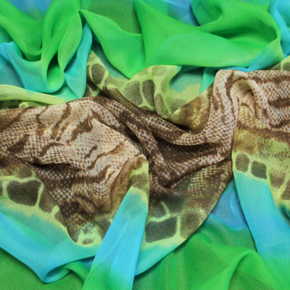 Paréo - Reptile vert & bleu 2