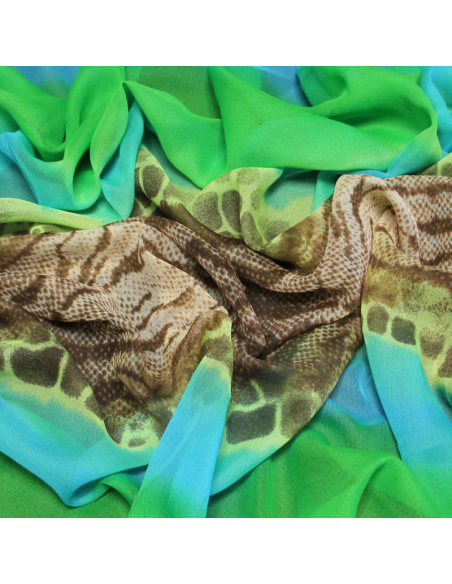 Paréo - Reptile vert & bleu