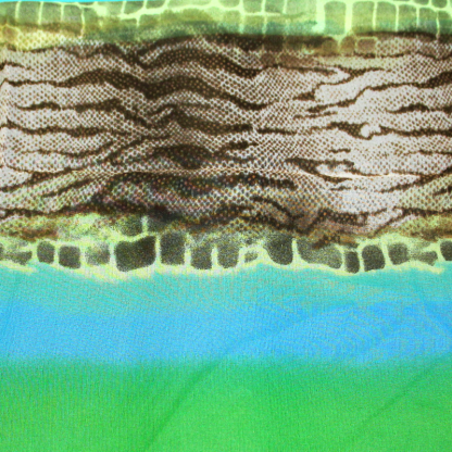 Paréo - Reptile vert & bleu