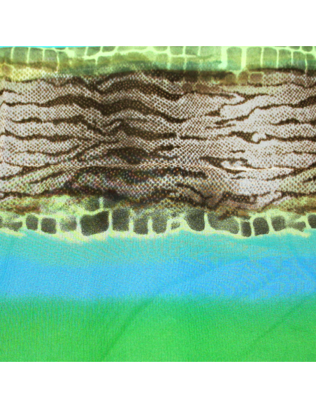 Paréo - Reptile vert & bleu