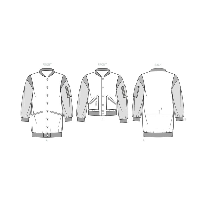 Patron KnowMe 2010.AA - Blouson varsity pour homme