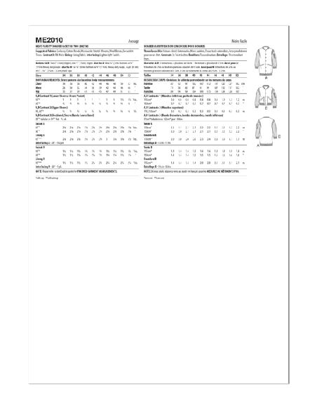 Patron KnowMe 2010.AA - Blouson varsity pour homme