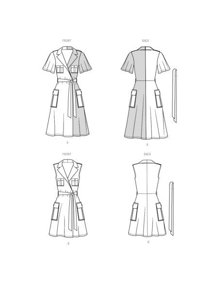 Patron KnowMe 2020.M1 - Robe portefeuille