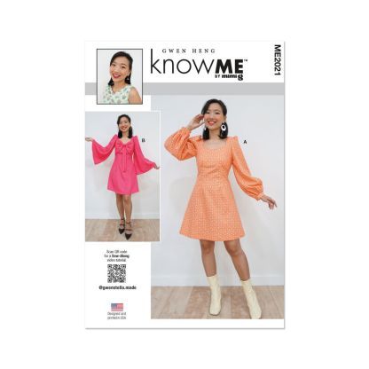 Patron KnowMe 2021.K5 - Robe misses' par Gwen Heng