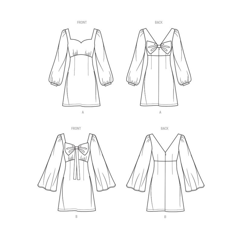 Patron KnowMe 2021.K5 - Robe misses' par Gwen Heng