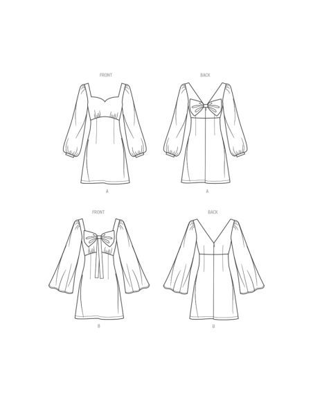 Patron KnowMe 2021.K5 - Robe misses' par Gwen Heng