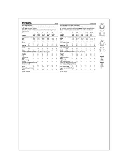 Patron KnowMe 2023.A - Sweat à capuche et short