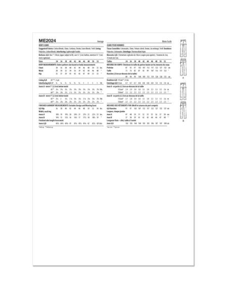 Patron KnowMe 2024.AA - Jeans pour hommes