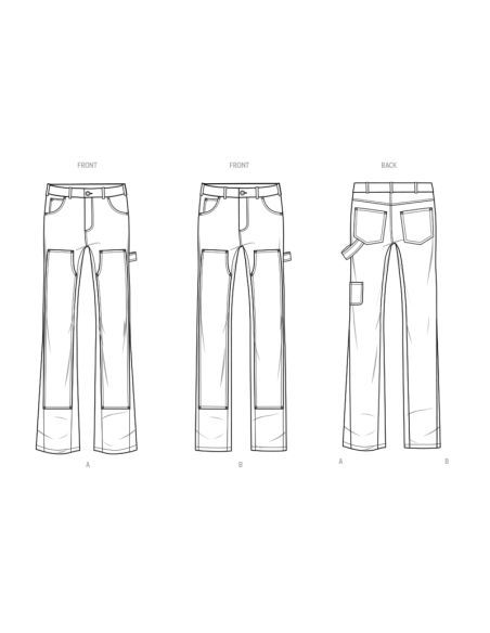 Patron KnowMe 2024.AA - Jeans pour hommes