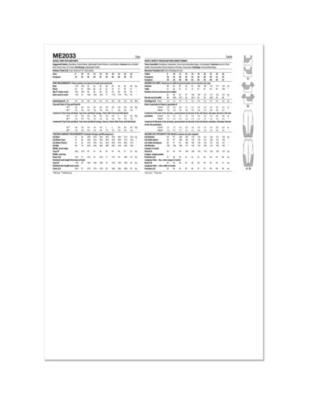 Patron KnowMe 2033.K5 - Haut court et pantalon