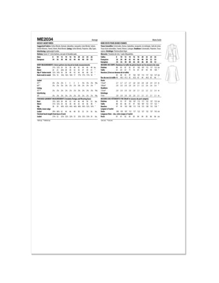 Patron KnowMe 2034.K5 - Robe veste