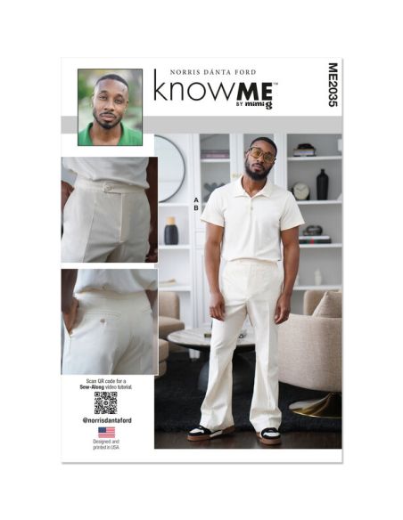 Patron KnowMe 2035.AA - Polo et pantalon pour hommes