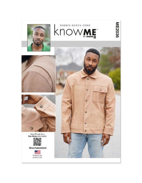 Patron KnowMe 2036.AA - Veste utilitaire pour hommes