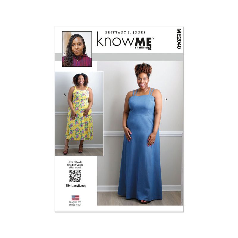 Patron KnowMe 2040.M1 - Robe à bretelles