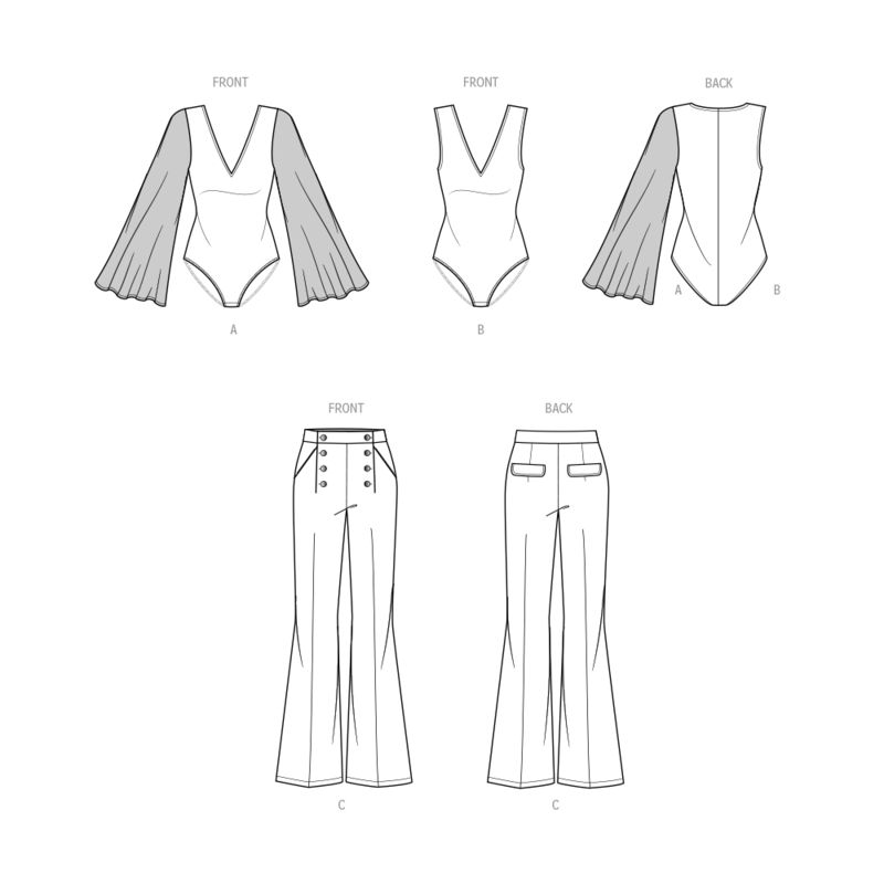 Patron KnowMe 2043.H5 - Bodysuits et pantalons