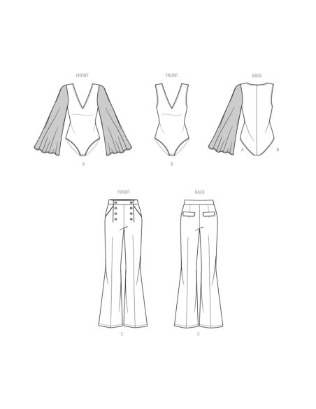 Patron KnowMe 2043.H5 - Bodysuits et pantalons