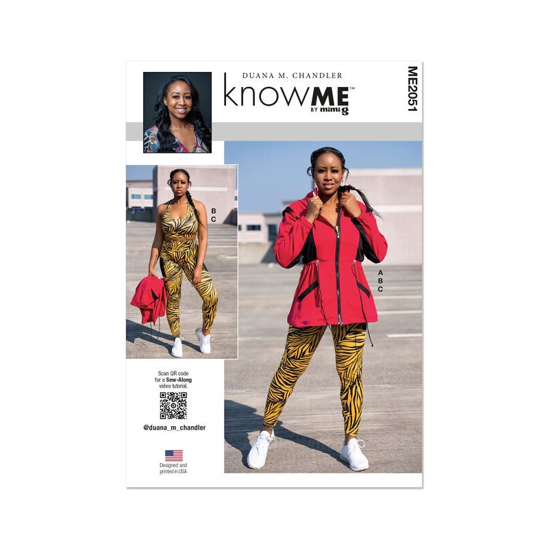Patron KnowMe 2051.K5 - Veste, haut brassière et leggings