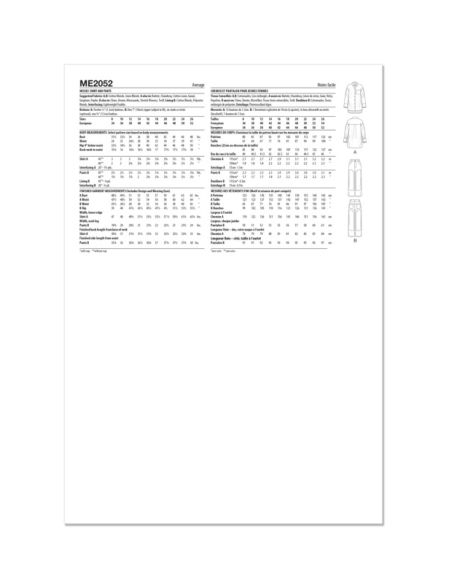 Patron KnowMe 2052.K5 - Chemise et pantalons