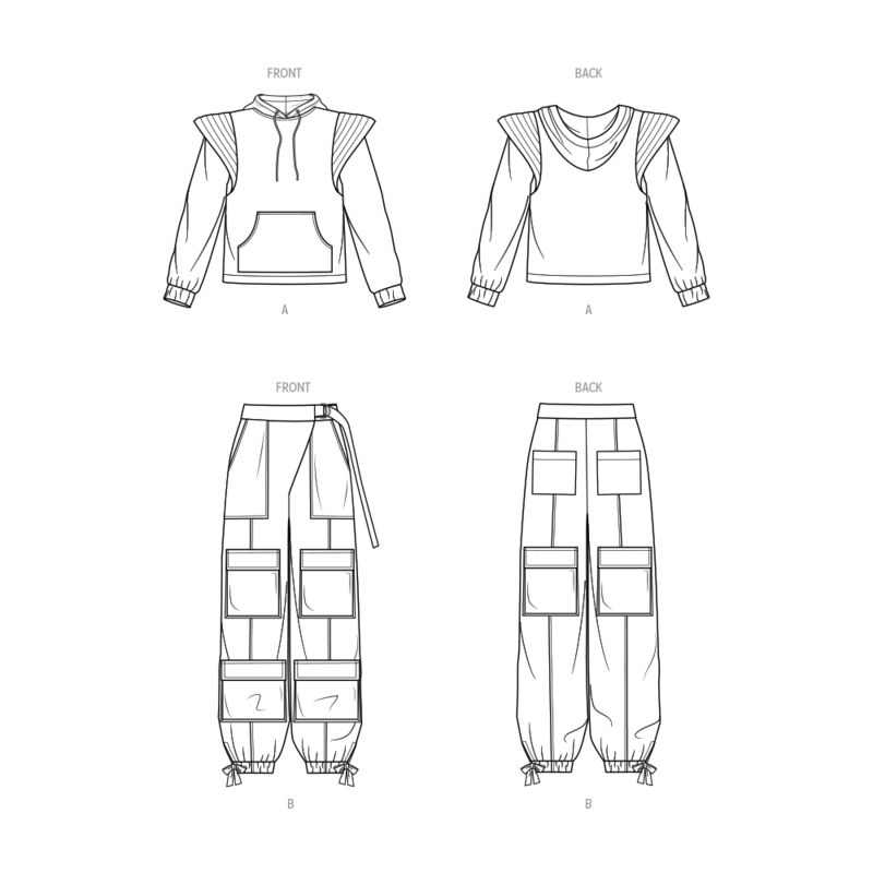 Patron KnowMe 2054.M1 - Sweatshirt et pantalons cargo