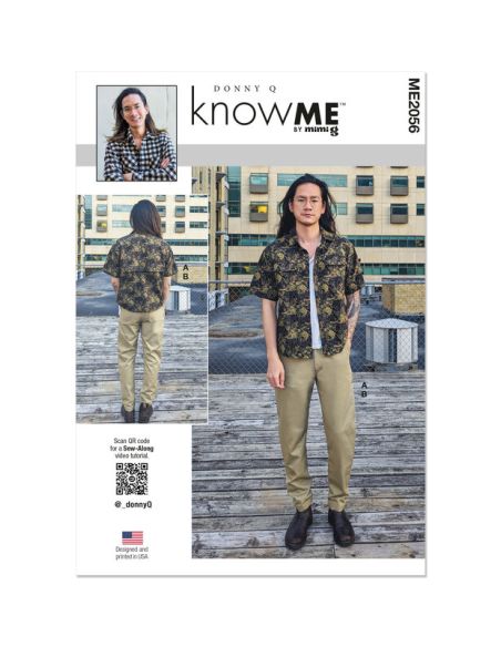 Patron KnowMe 2056.AA - Chemise et pantalons pour homme