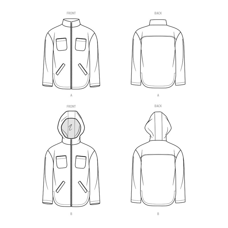 Patron KnowMe 2057.D5 - Veste avec capuche optionnelle