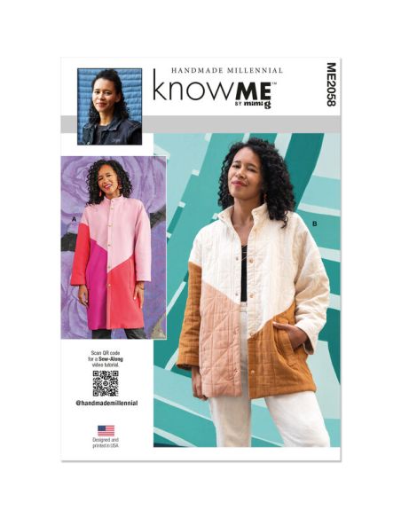 Patron KnowMe 2058.H5 - Manteau asymétrique