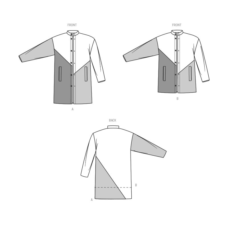 Patron KnowMe 2058.H5 - Manteau asymétrique