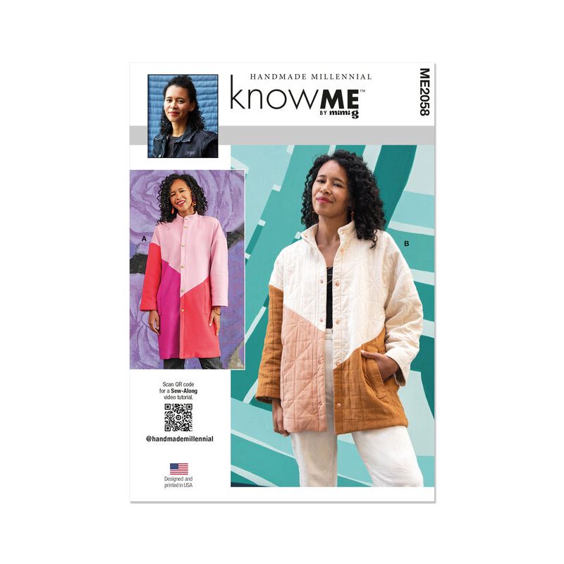Patron KnowMe 2058.H5 - Manteau asymétrique