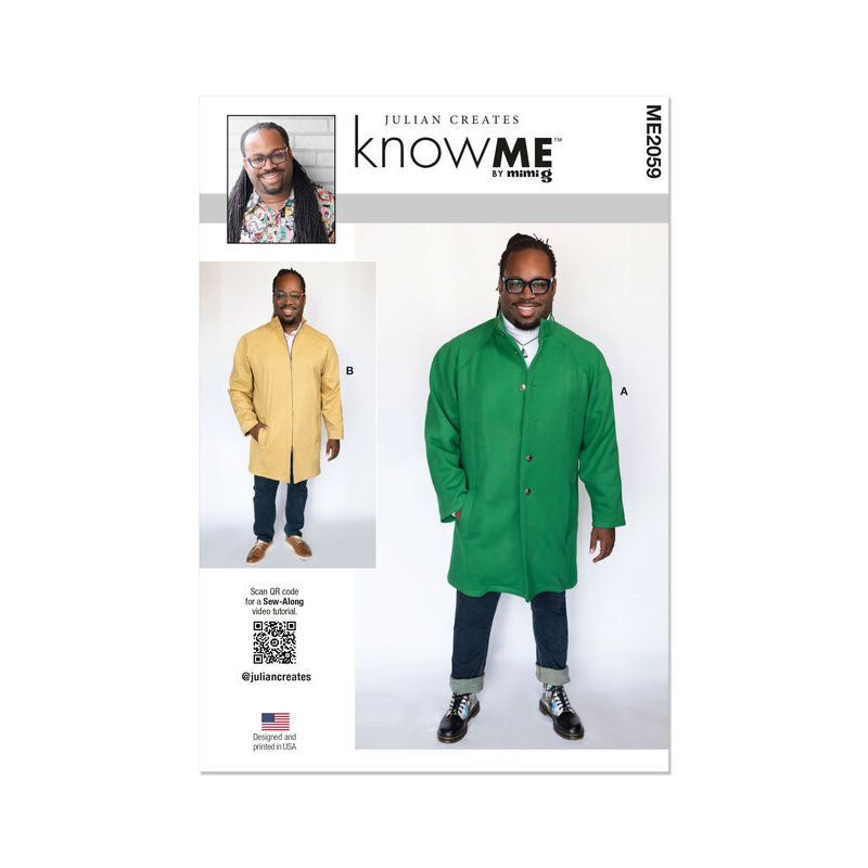 Patron KnowMe 2059.AA - Manteau pour homme