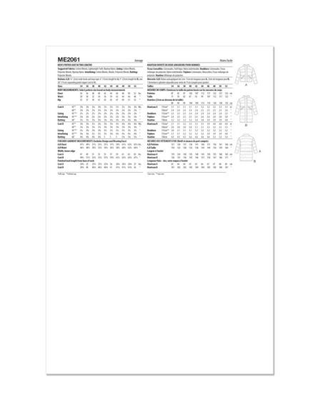 Patron KnowMe 2061.AA - Doudoune pour homme