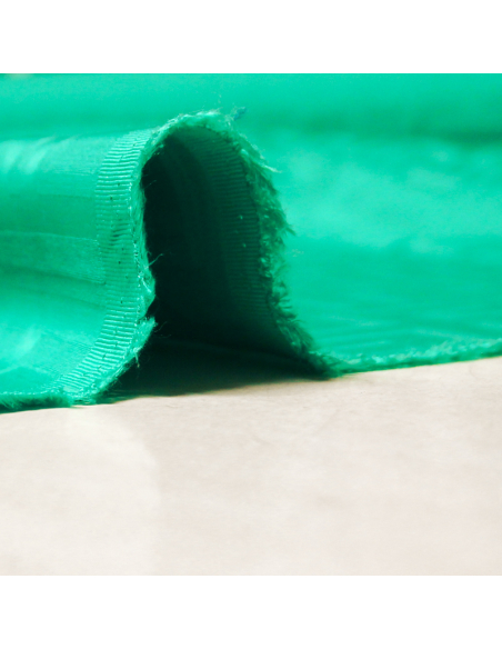 Crêpe envers satin jacquard - Labyrinthe vert