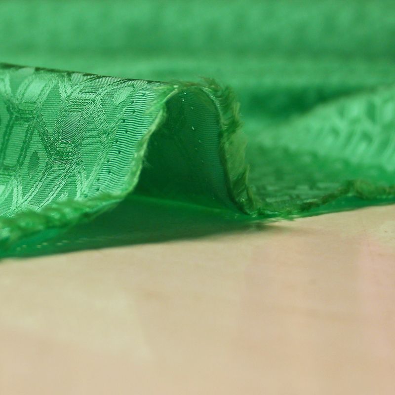 Crêpe envers satin jacquard - Géométrique vert