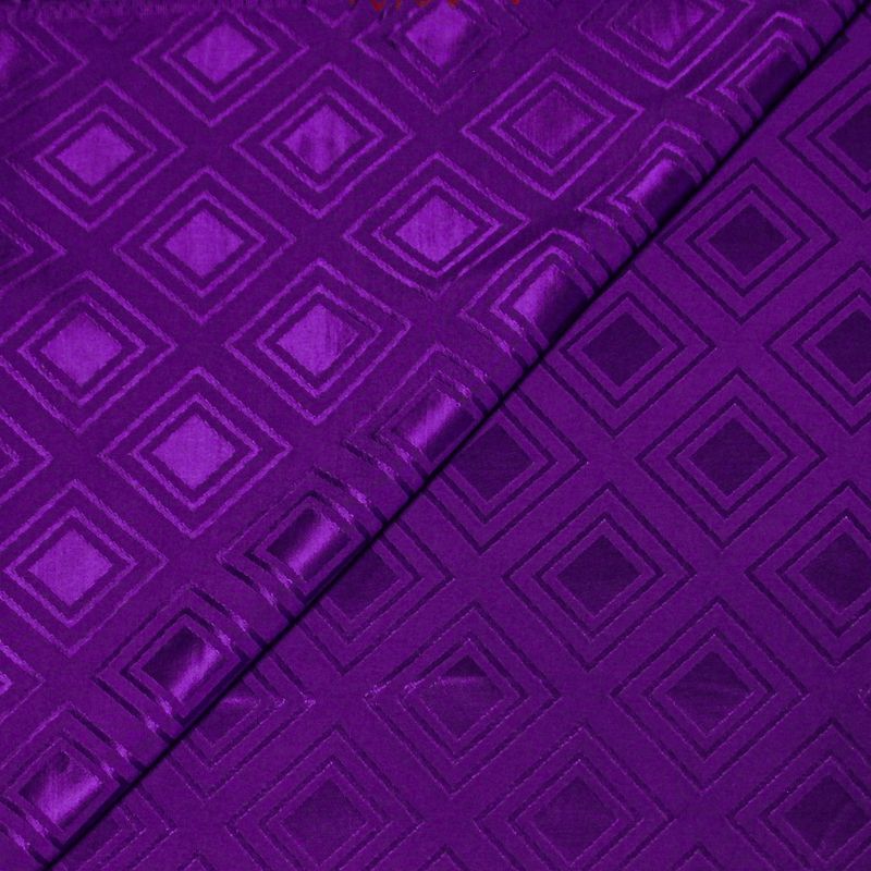 Crêpe envers satin jacquard - Carré violet