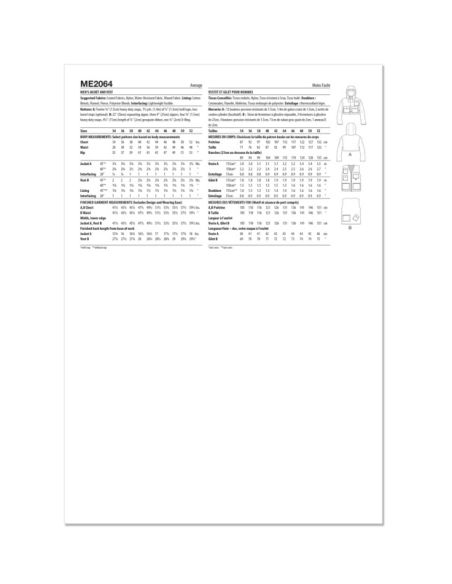 Patron KnowMe 2064.AA - Veste et gilet